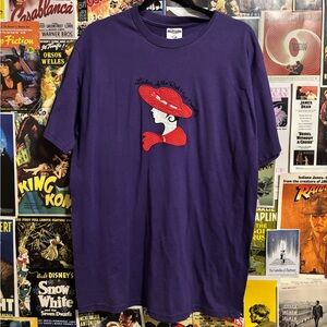 Jerzees Purple Graphic Short Sleeve Tee